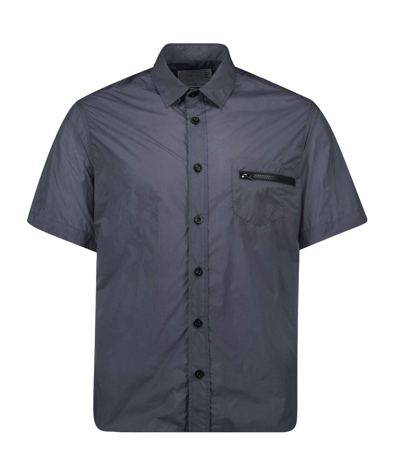 Sacai Short-sleeved Shirt In Black