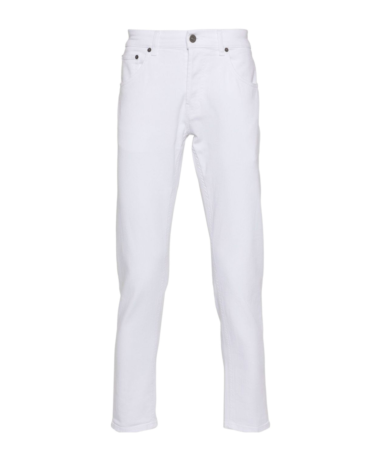 Dondup Carrot Leg Jeans In Durable Cotton Drill In White