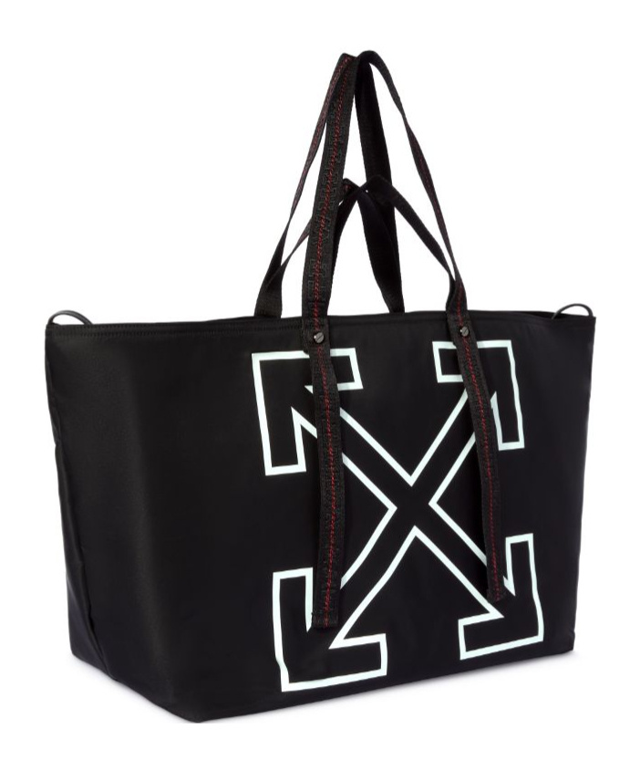 Off-white Large Heritage Day Off Tote Bag In Black