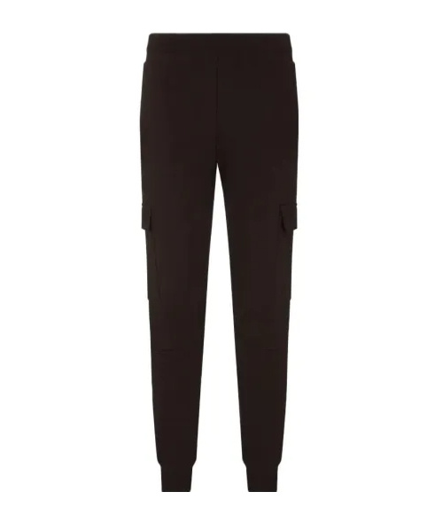 Ea7 Elastic Waist Sweatpants In Black