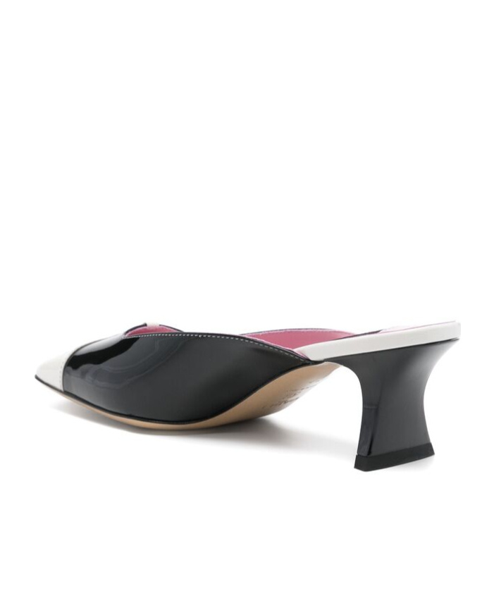 Carel Paris Round-headed High-heeled Sandals In Black