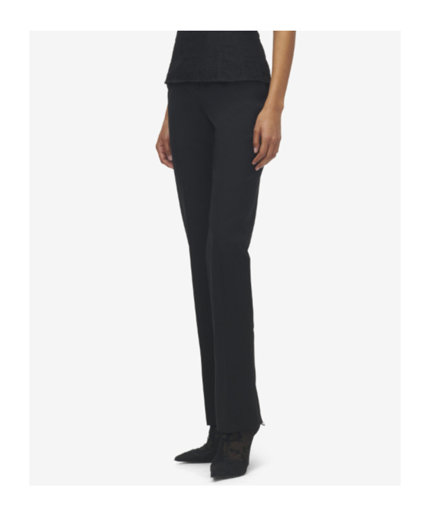 Alexander Mcqueen Stretch-wool Straight Trousers In Black