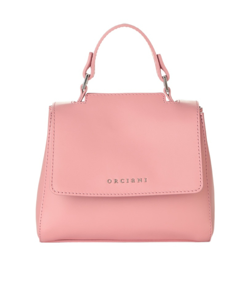 Orciani Sveva Vanity Mini Leather Handbag With Shoulder Strap