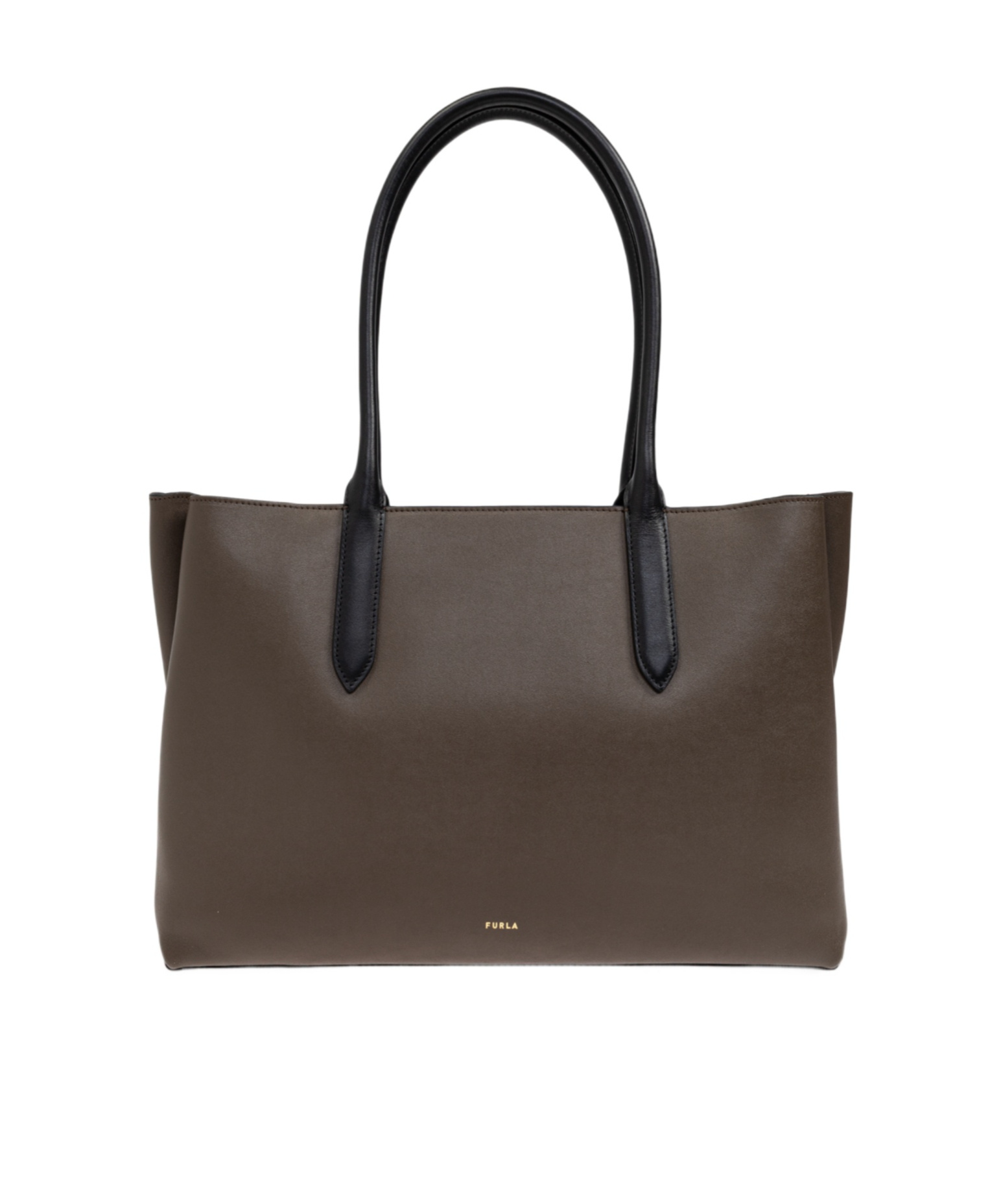 Furla Double Handle Tote Bag In Brown