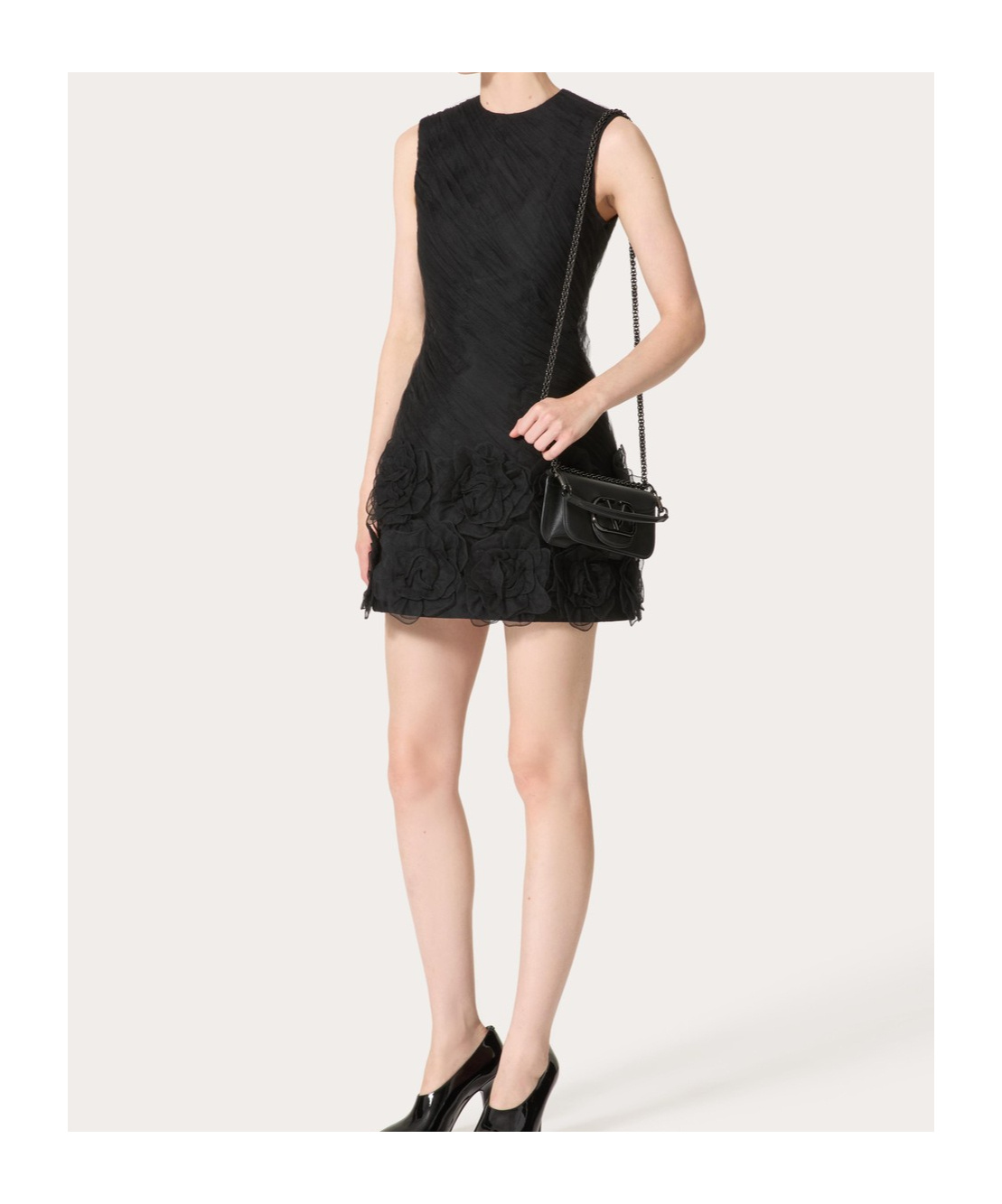 Valentino Sleeveless Dress In Black