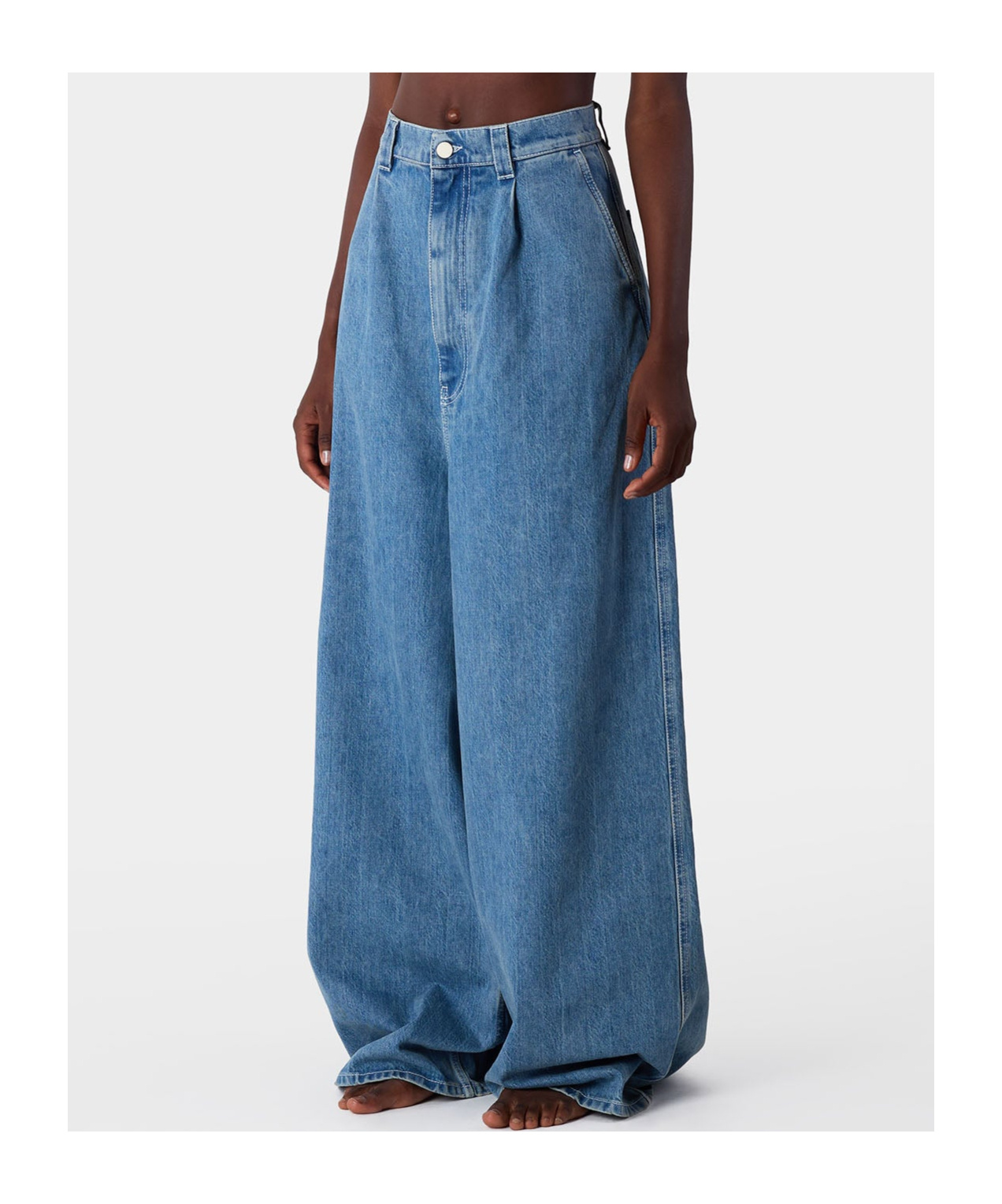 Sunnei Blue Extra Over Jeans In Blue