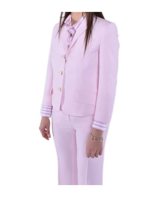 Max Mara Studio Single-breasted Belted Jacket In Purple