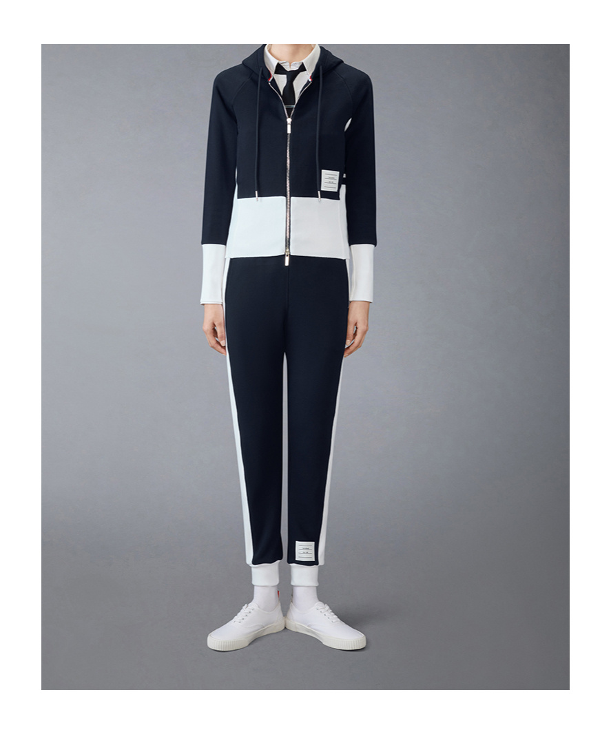 Thom Browne 4-bar Cotton Hoodie In Black