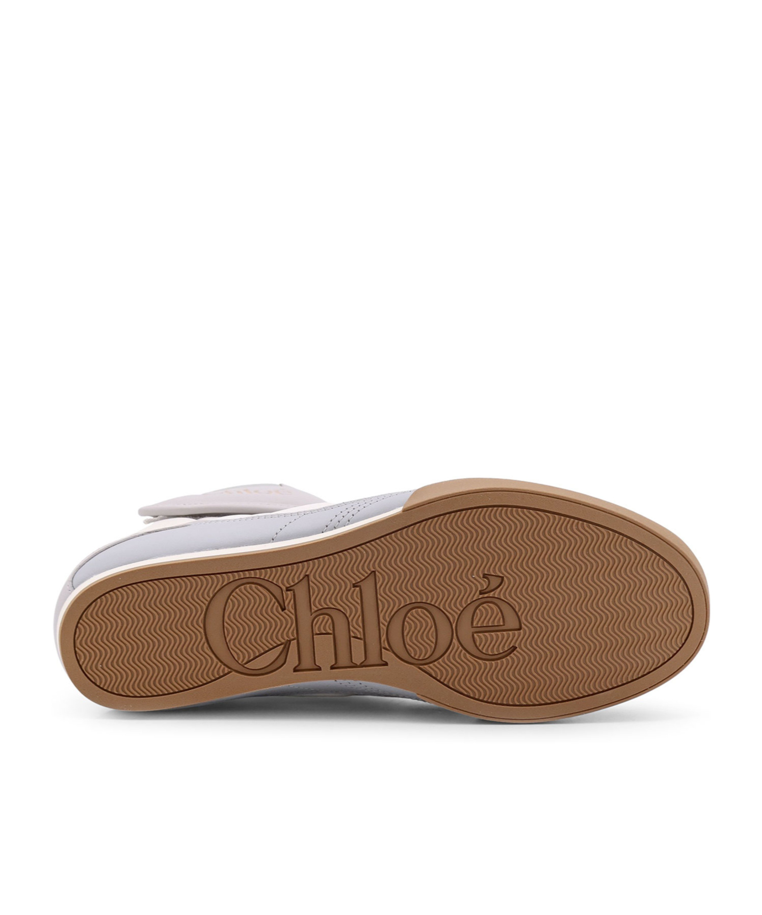 Chloé Almond Toe High-top Sneaker With Quilted Panels In White