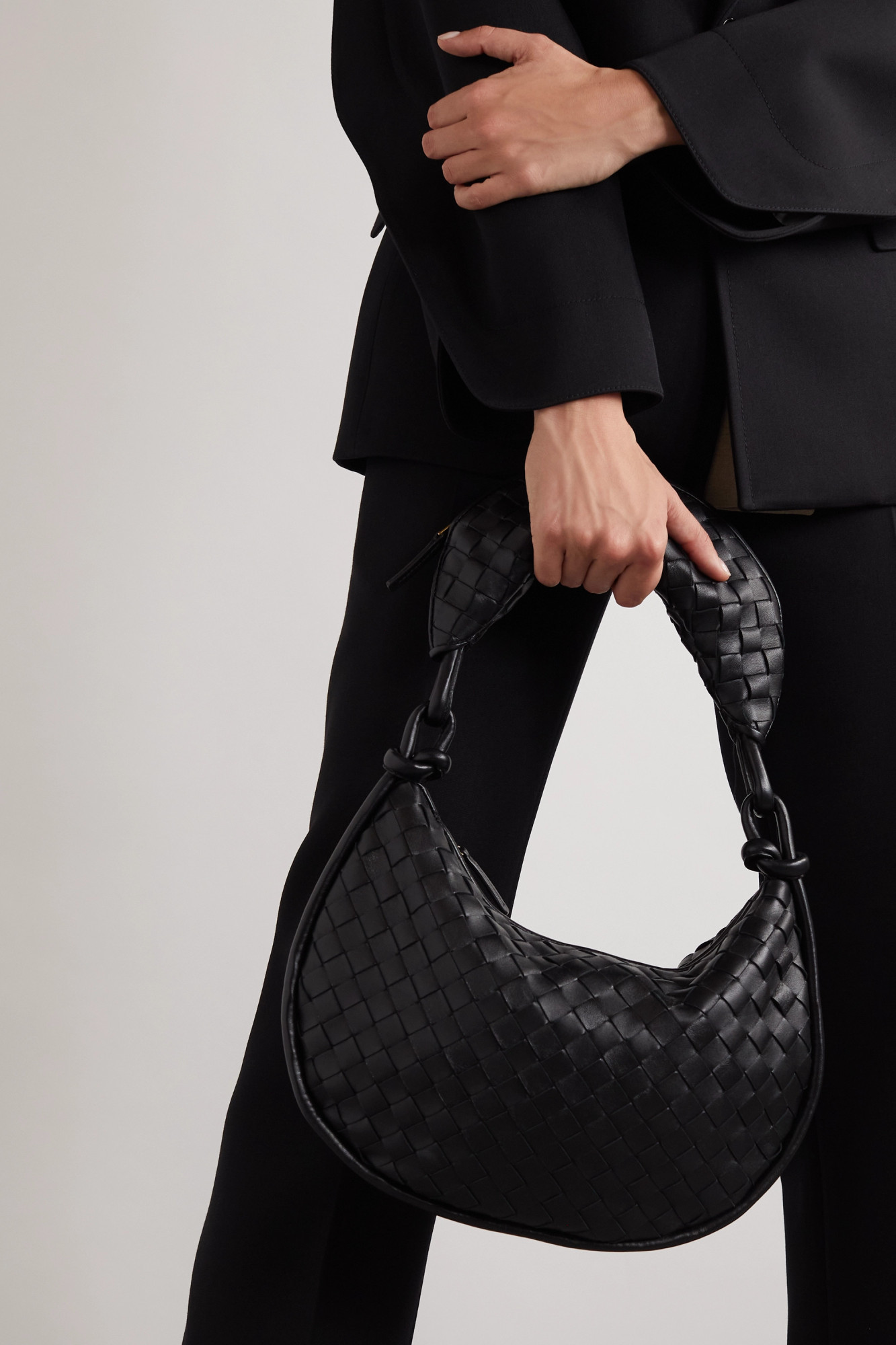 Shop Bottega Veneta Gemelli In Black