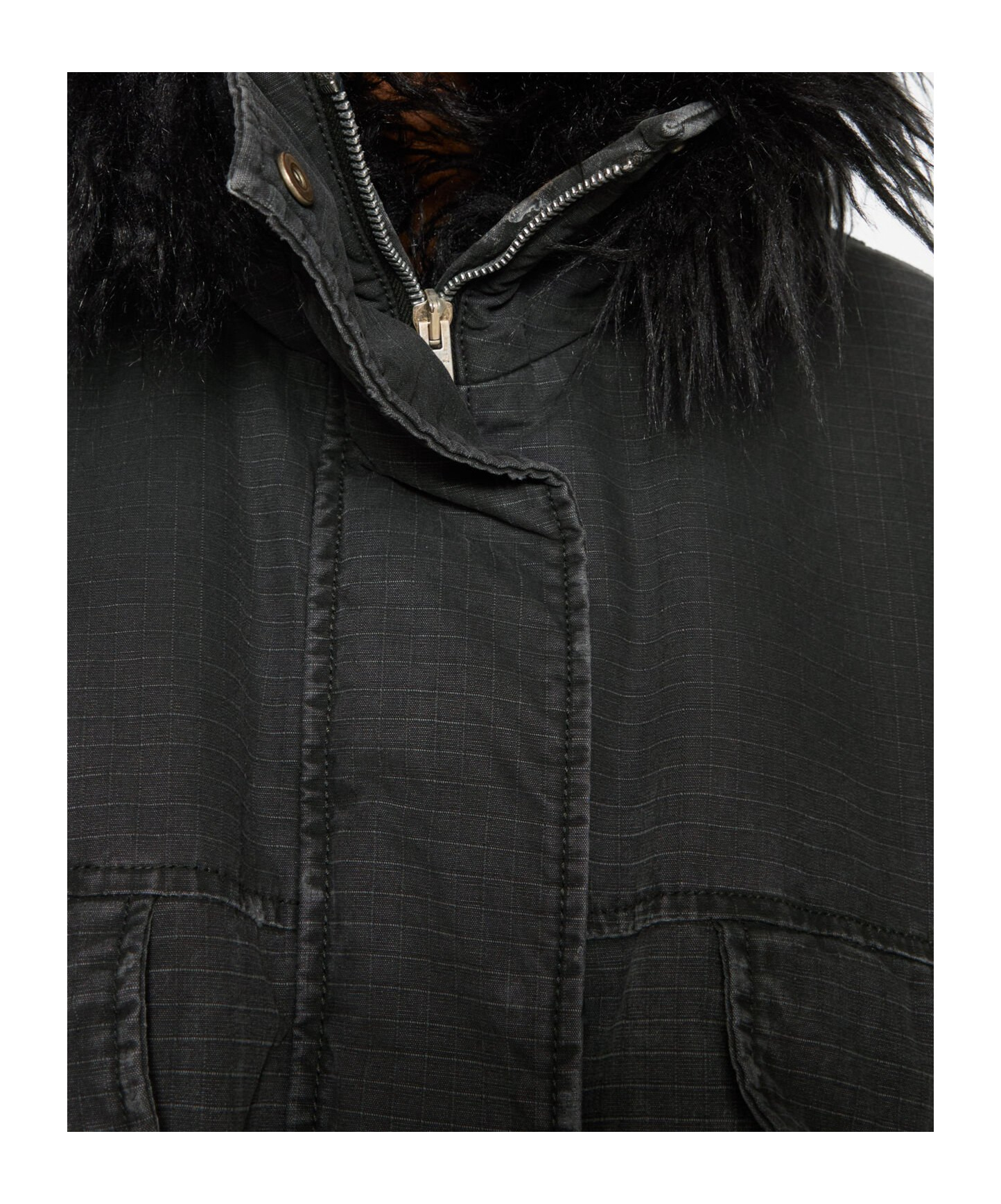 Acne Studios Logo-patch Oversized Jacket In Black