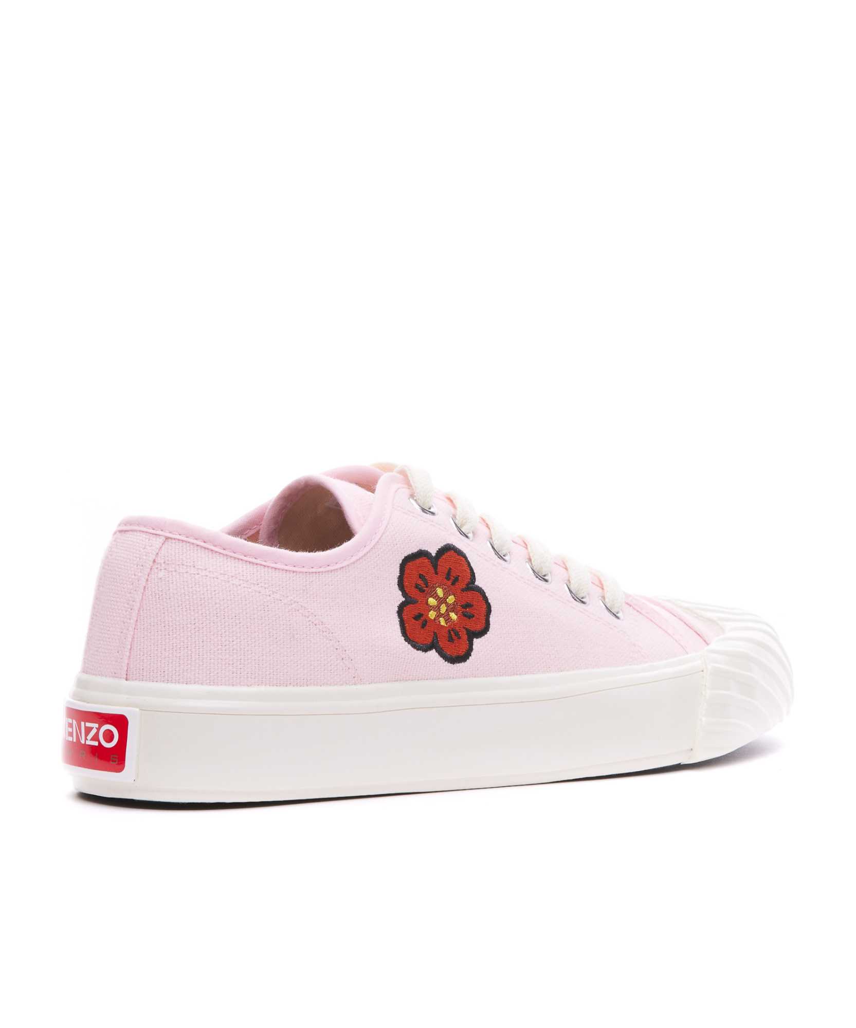 Shop Kenzo School Boke Flower Lace-up Sneakers In White