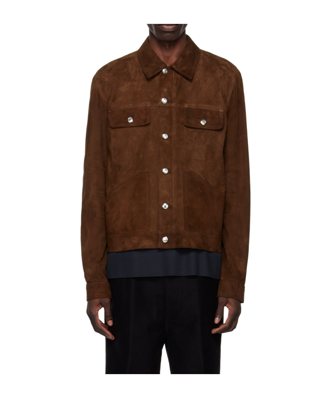 PAUL SMITH LONG-SLEEVED SUEDE JACKET