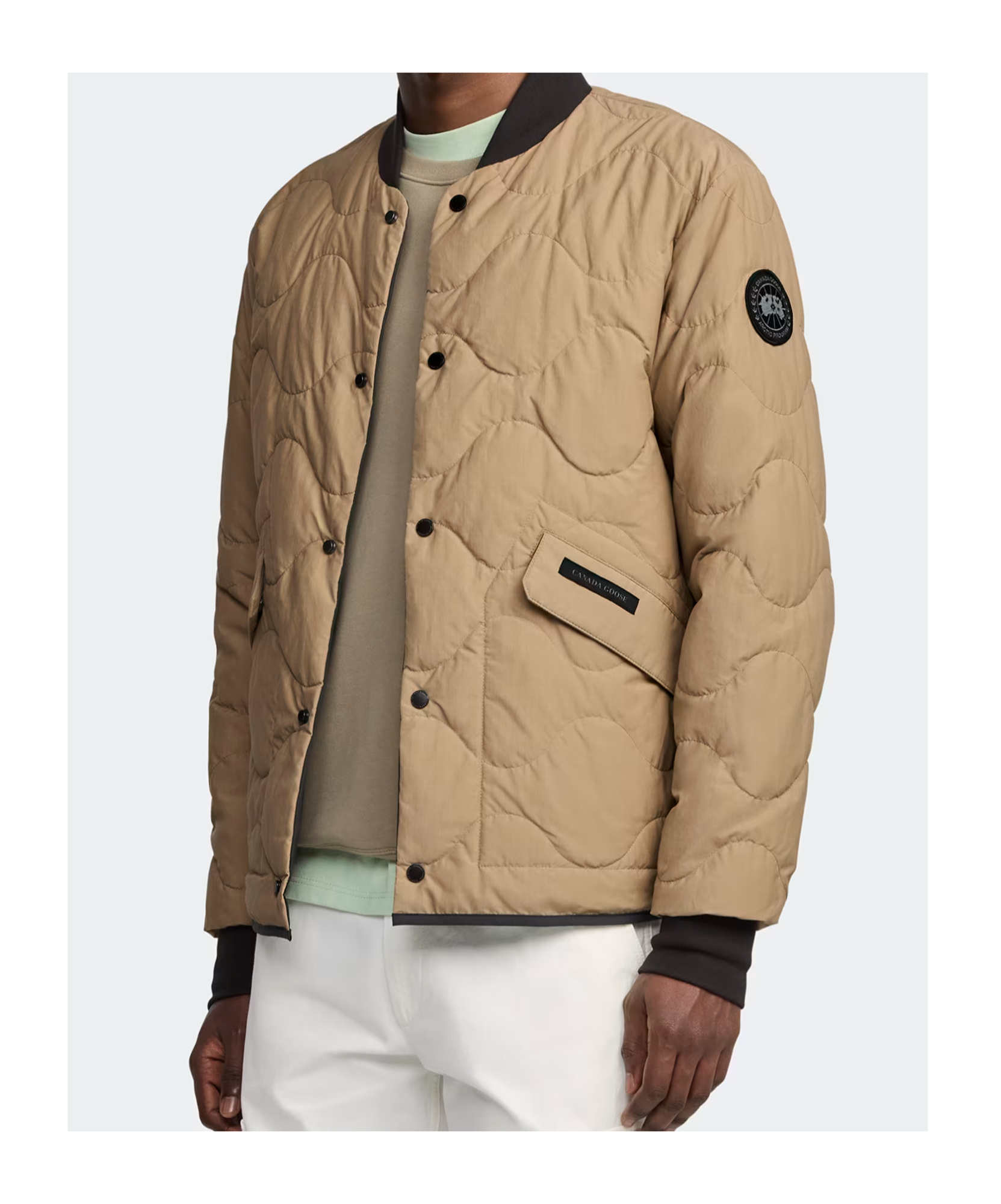 Canada Goose Boswell Reversible Liner Jacket Black Label In Desert Sand/black