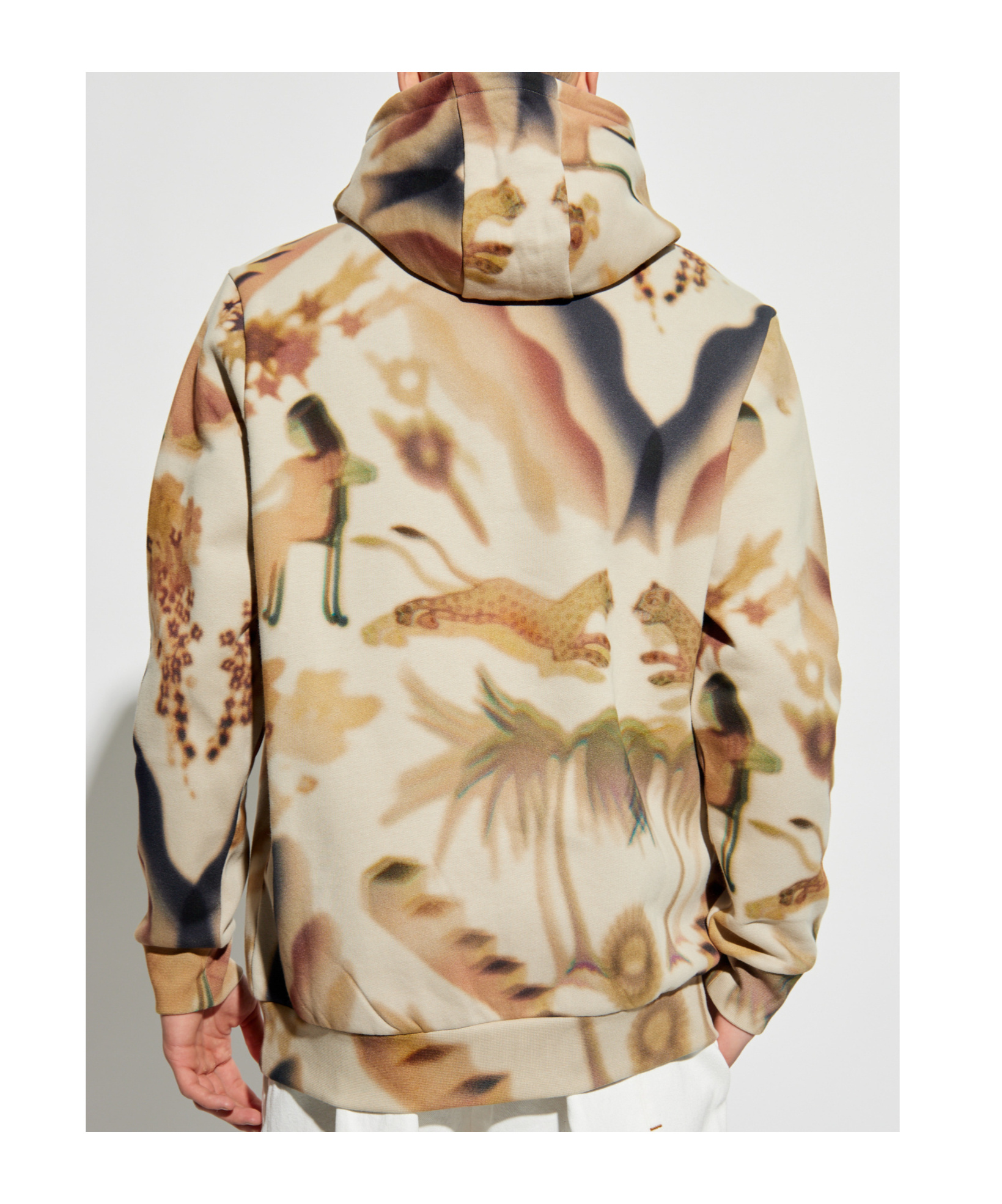 Shop Paul Smith Graphic-print Hoodie In Nude