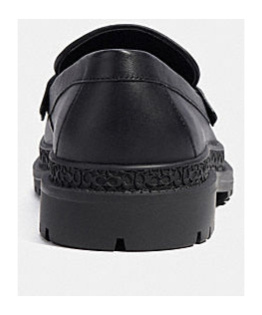 Coach Monogram Jacquard Loafers In Black