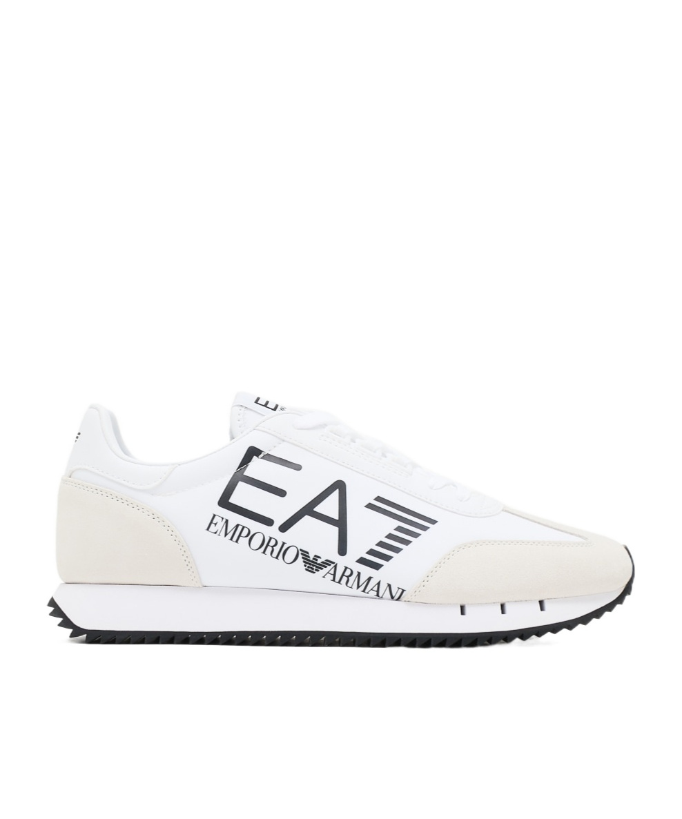Ea7 Black And White Vintage Sneakers