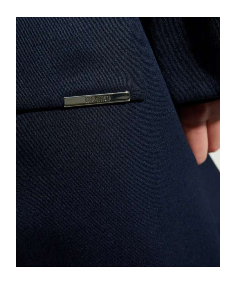 Attico Long-sleeved Coat In Blue