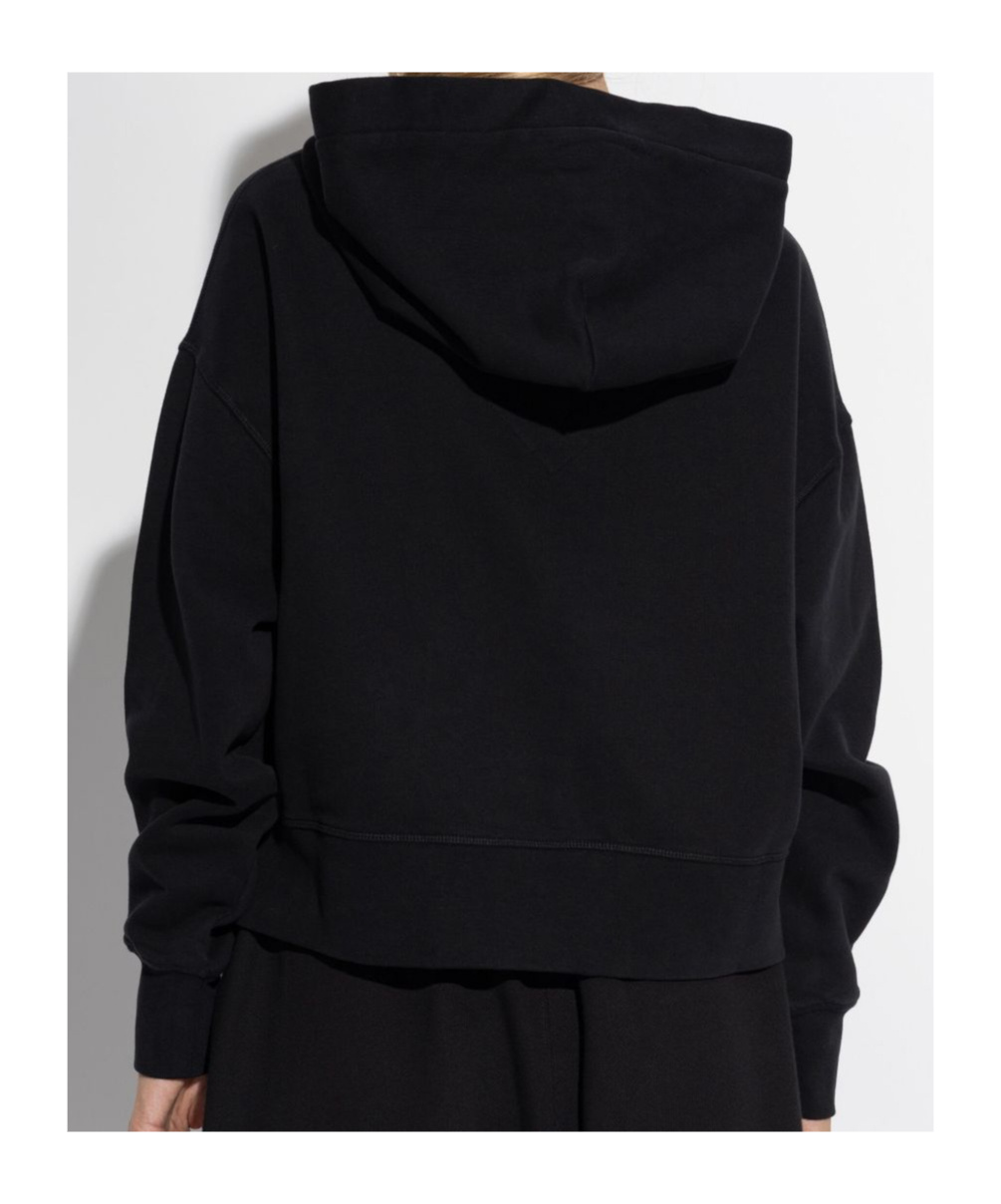 Canada Goose Long-sleeved Hooded Sweatshirt In Black