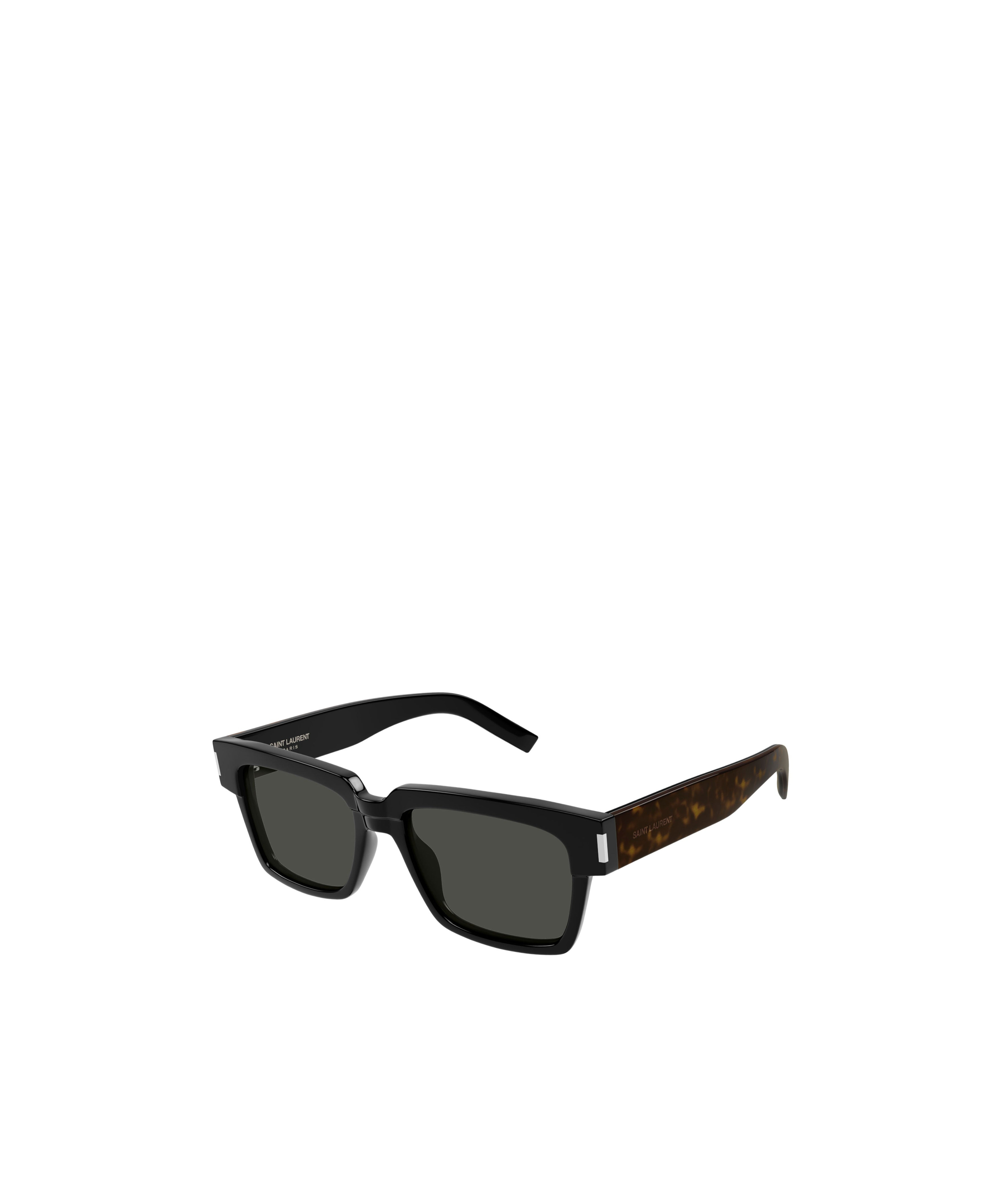 Saint Laurent Logo Sunglasses In Black