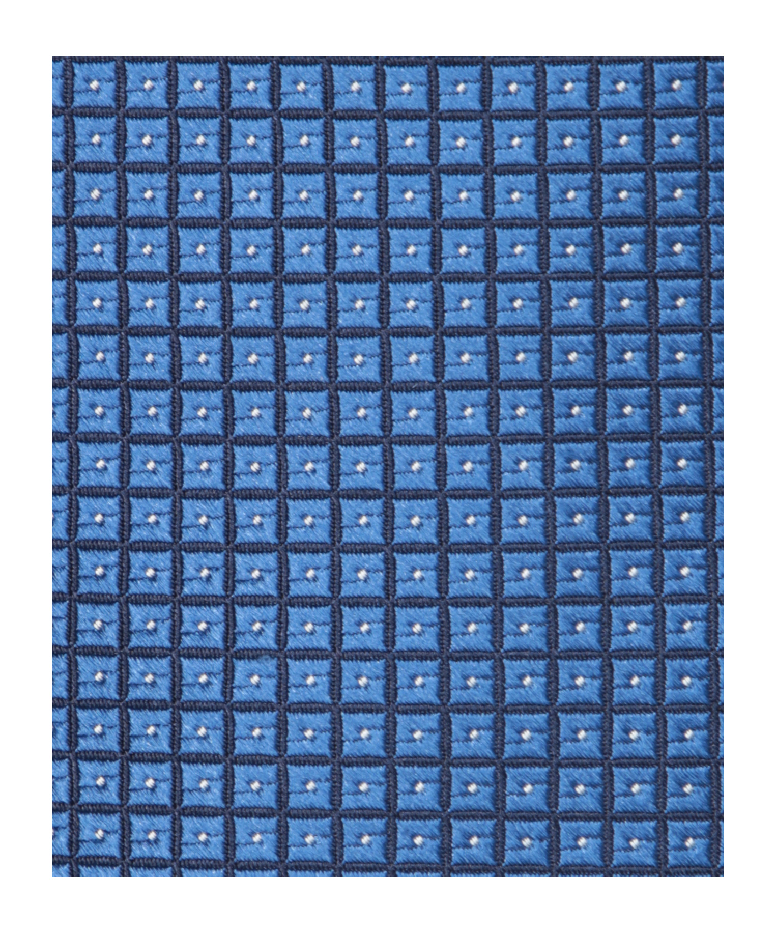 Kiton Micro Pattern Blue Diamond Tie In Blue