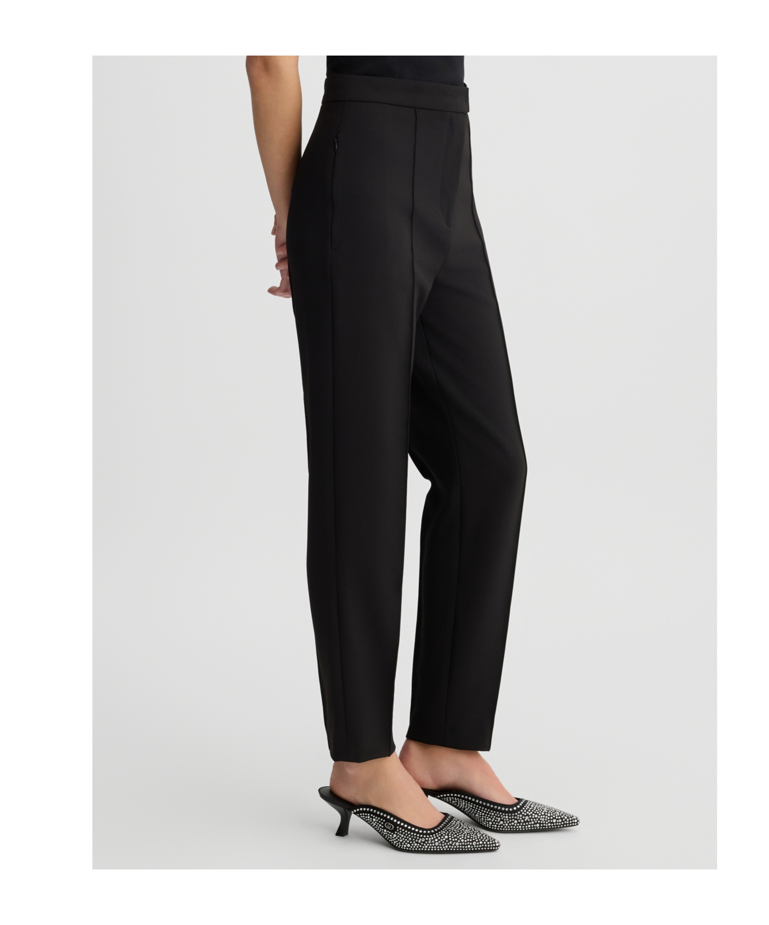 Liu •jo Cigarette Pants In Black