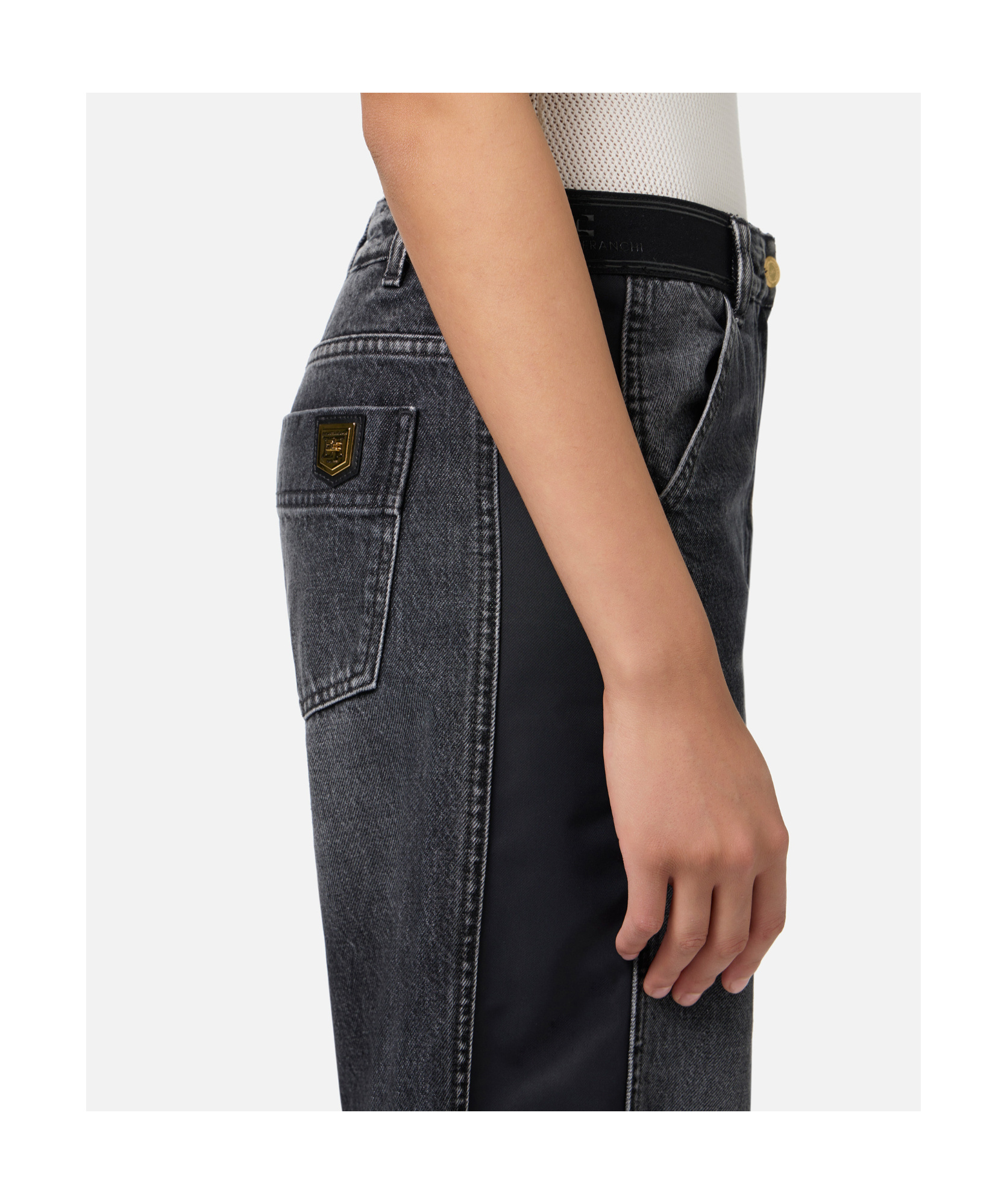 ELISABETTA FRANCHI WIDE-LEG JEANS 