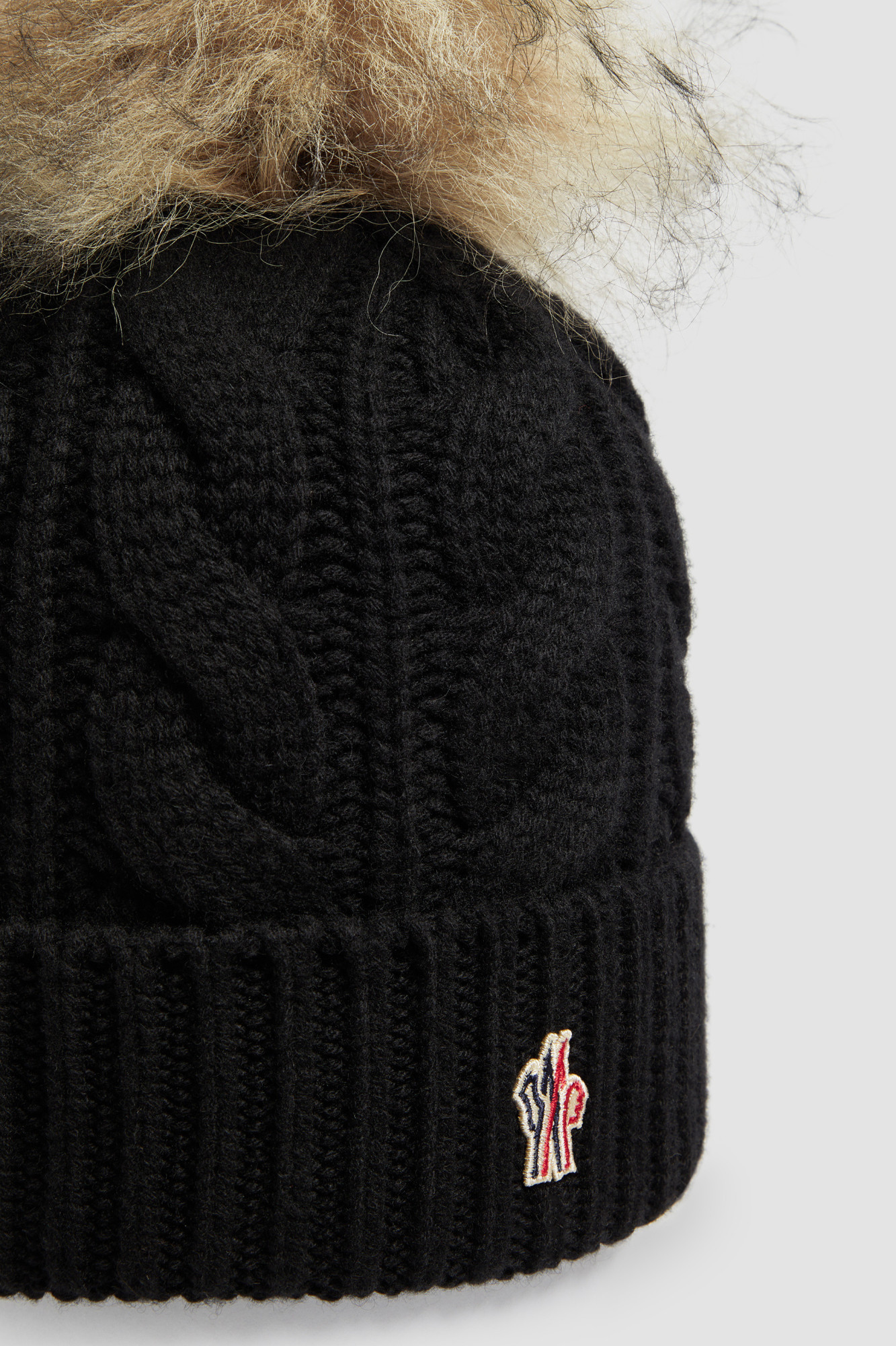 Moncler Wool And Cashmere Pommel Caps In Black