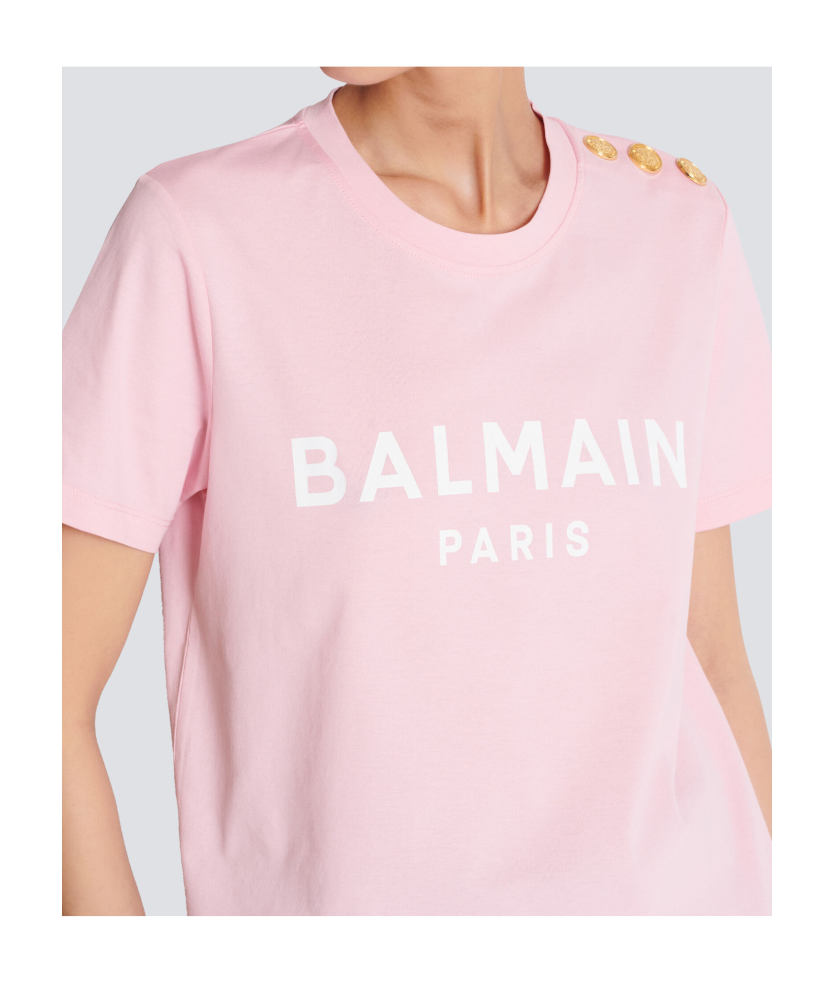 Shop Balmain T-shirt With Paris Print