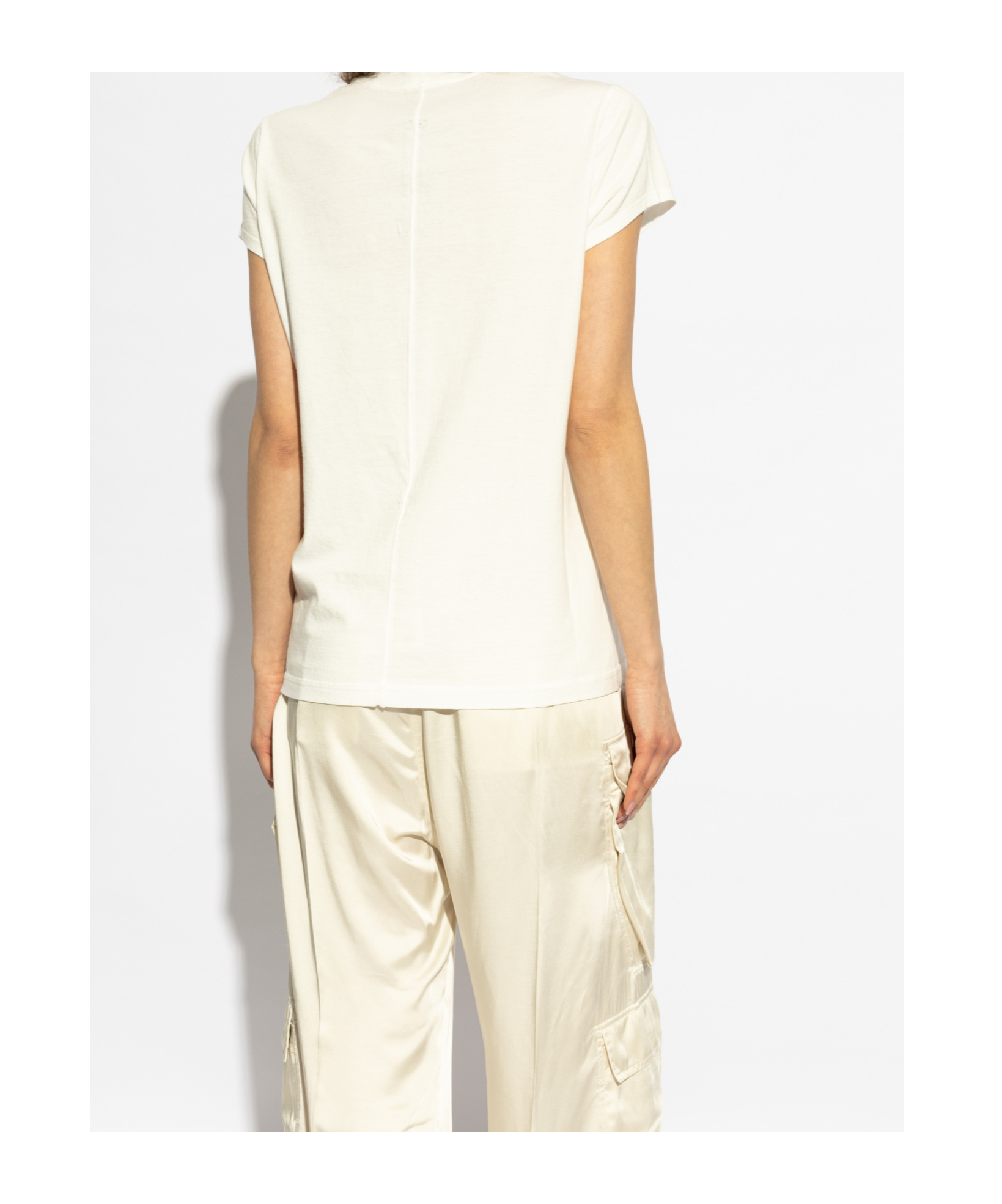 Rick Owens Drkshdw Short-sleeved T-shirt In White