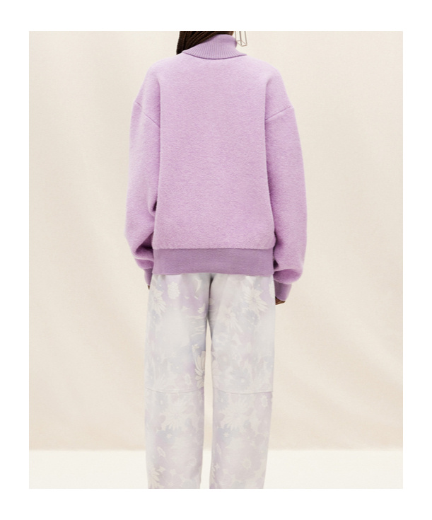 JACQUEMUS JACQUEMUS LA MAILLE BERGER ZIP COLLAR SWEATER