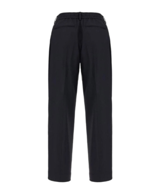 Pt Torino Casual Pants With Belt Loops In Black