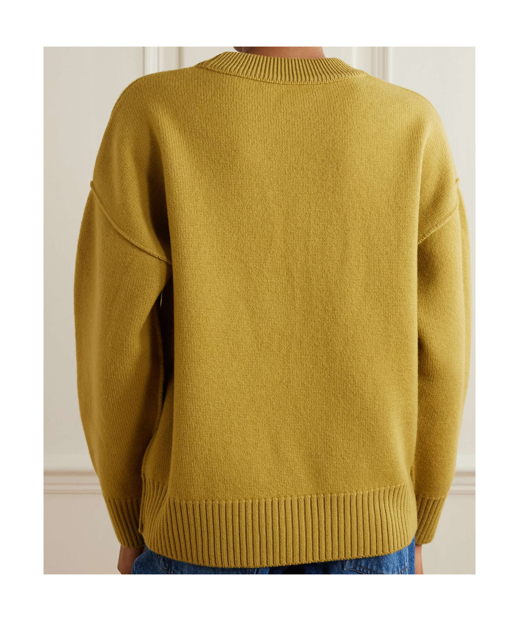 Ami Alexandre Mattiussi Round-neck And Long-sleeved Sweater In Brown