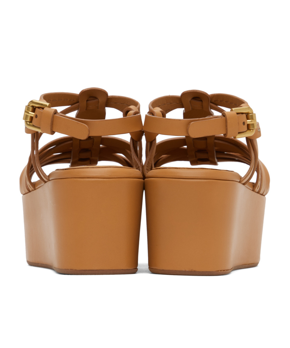 See By Chloé Sierra Cross-strap High-heeled Sandals In Brown