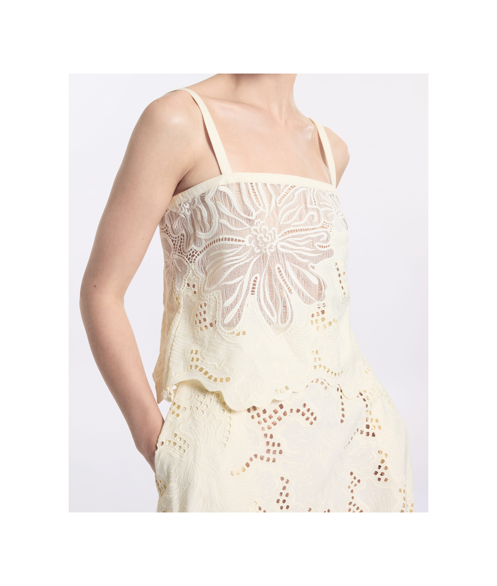 Elie Saab Camisole In White