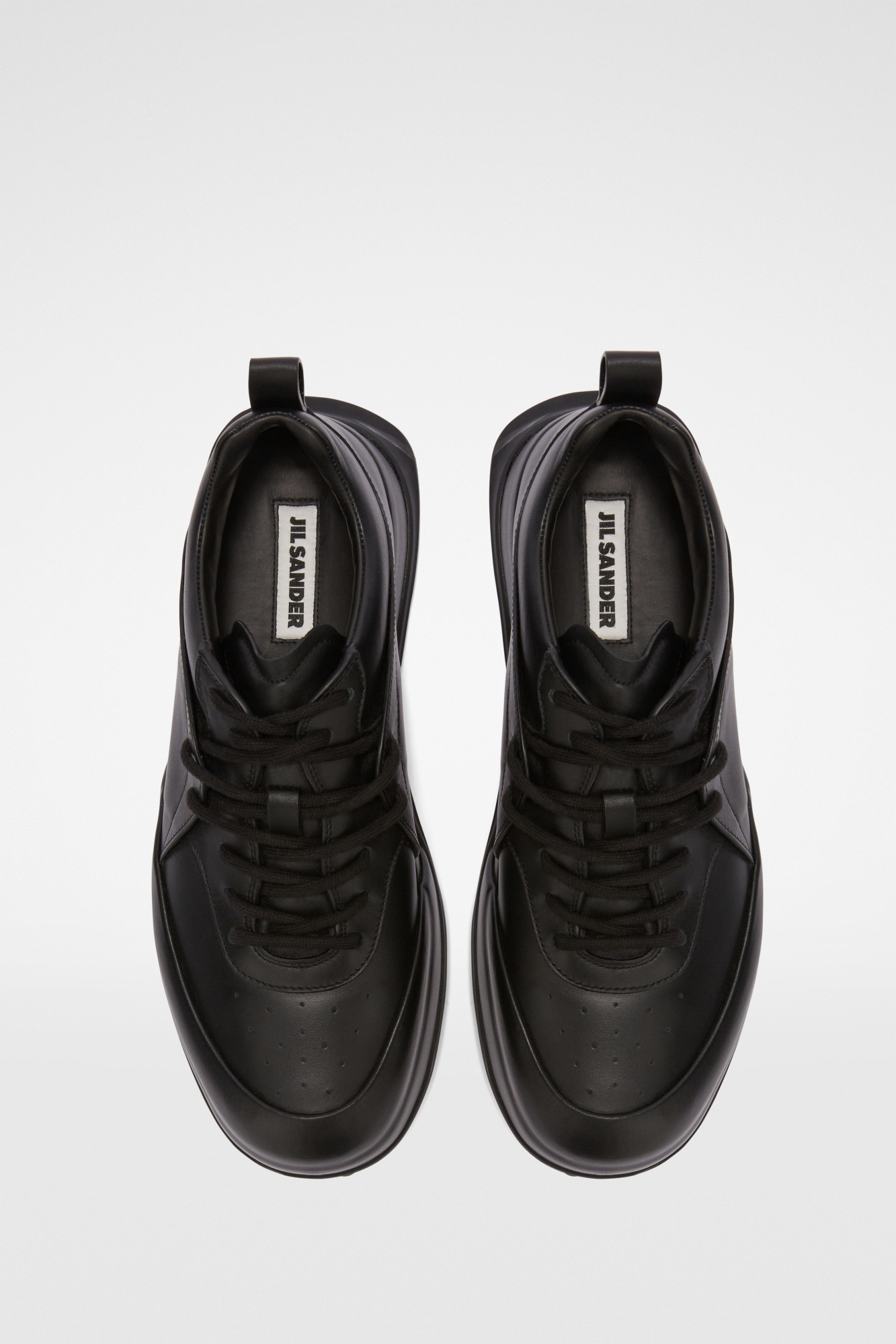 Jil Sander Chunky Toecap Sneakers In Black