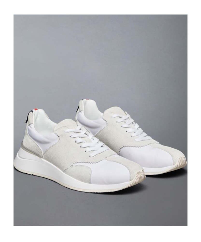 Thom Browne Sprinter Panelled Sneakers In White