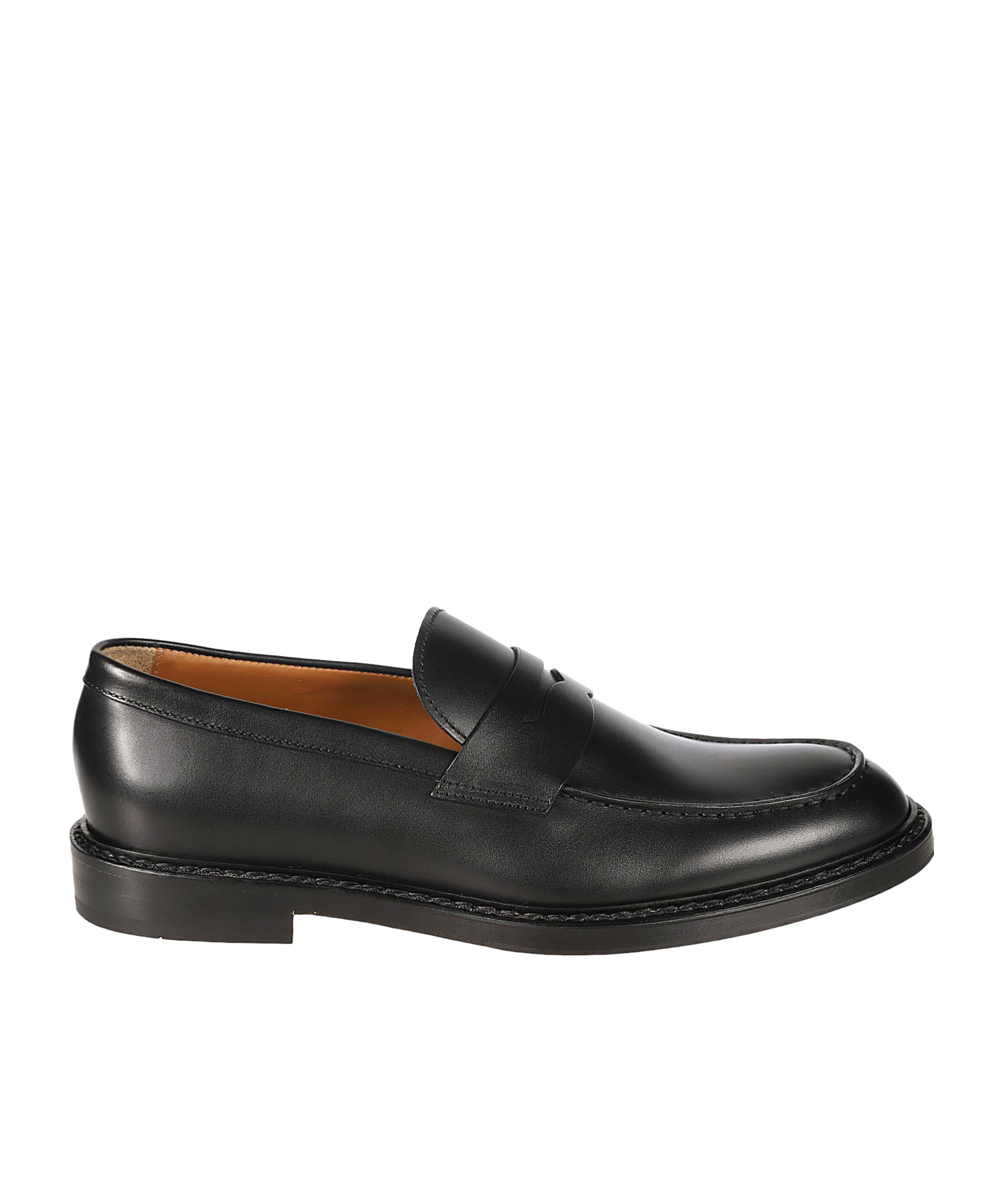Doucal's Logo Leisure Business Shoes In Black