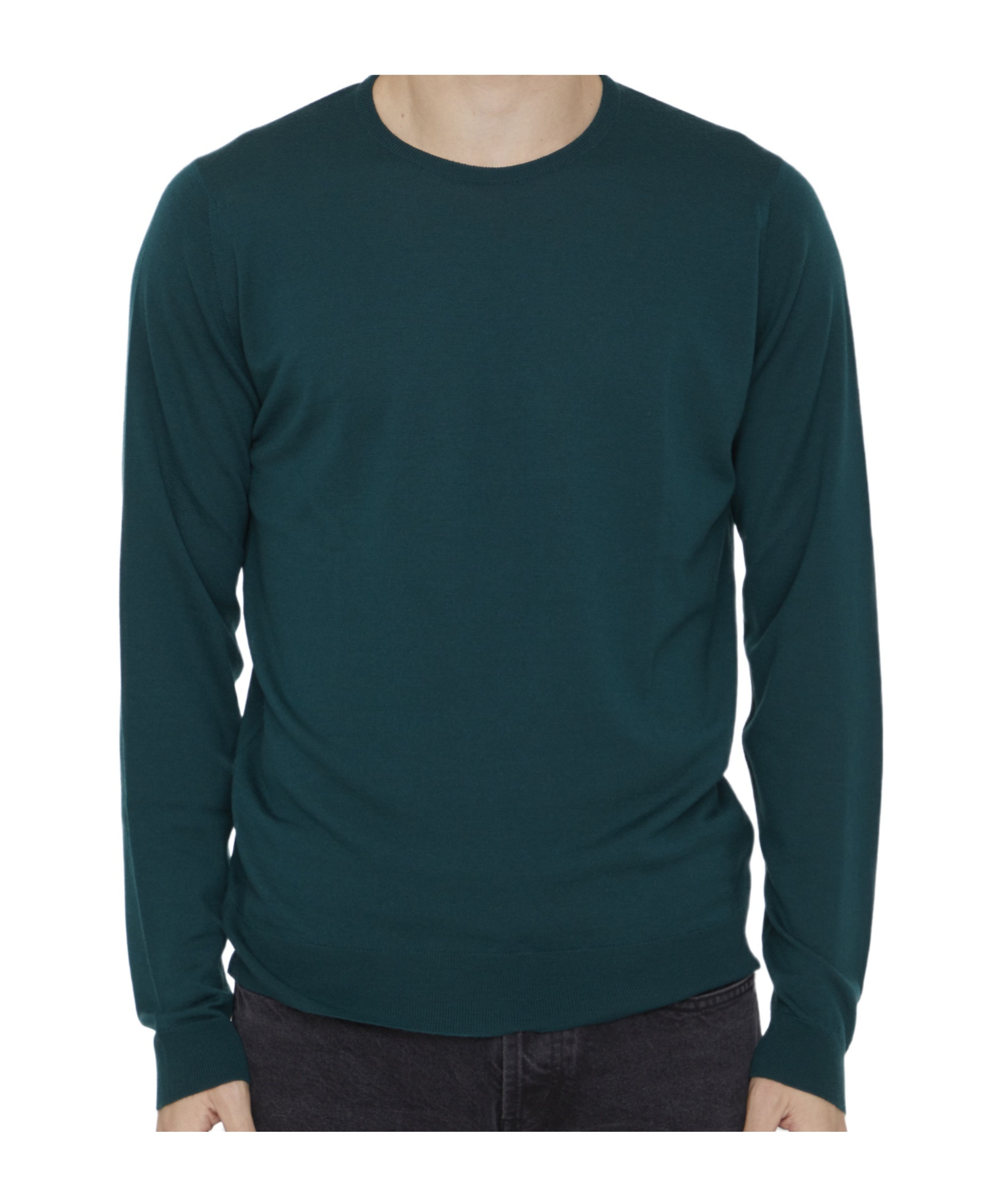 John Smedley Lundy Merino Wool Jumper In Green