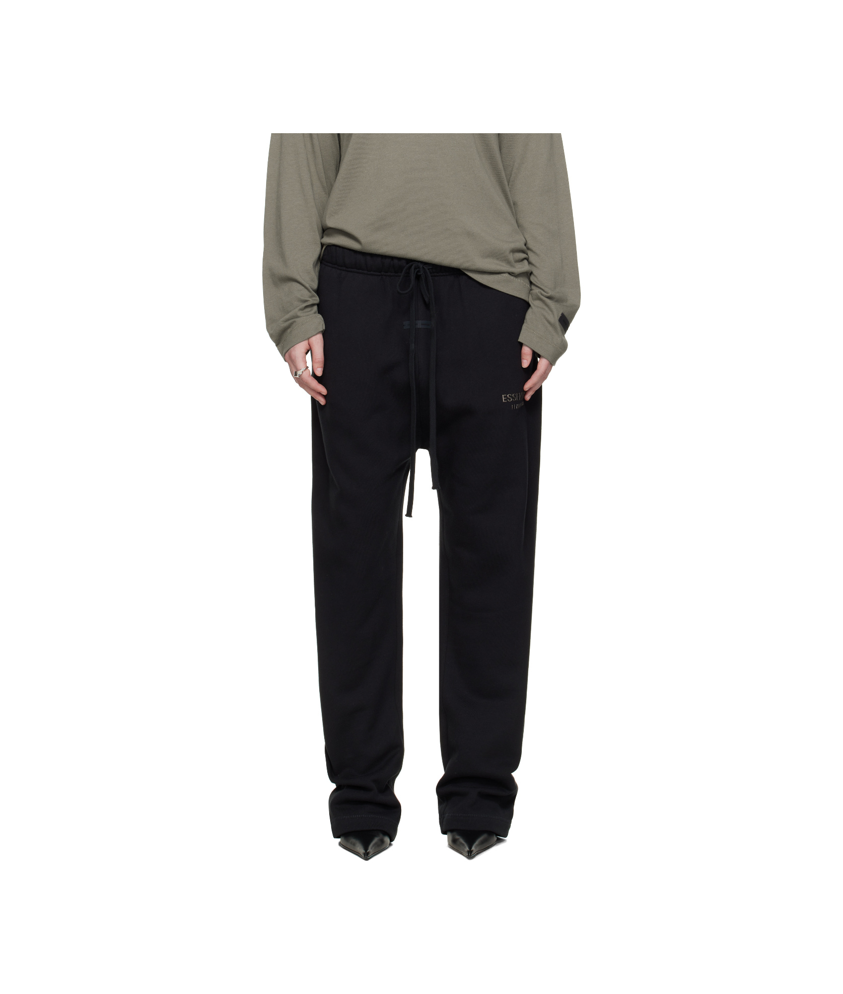 Essentials Elastic Waistband Tracksuit Pants In Black