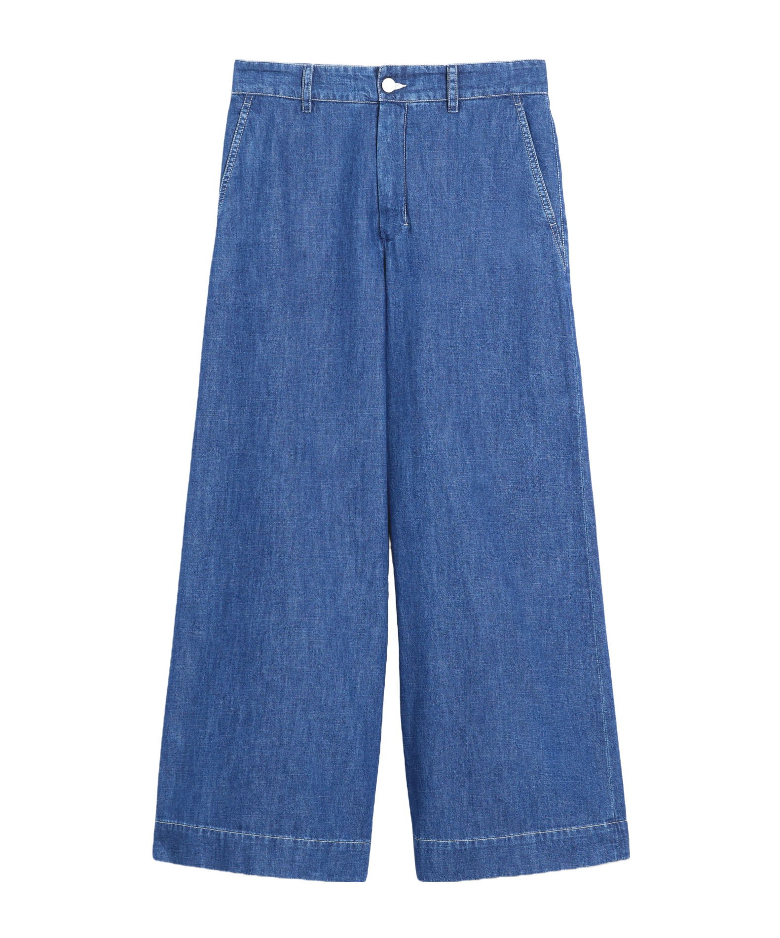Max Mara Belt-loop Jeans In Blue