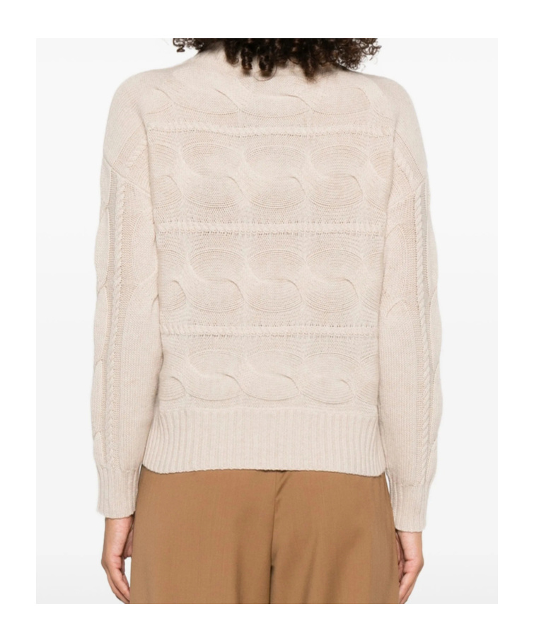 Max Mara Long-sleeved Sweater In Neutral