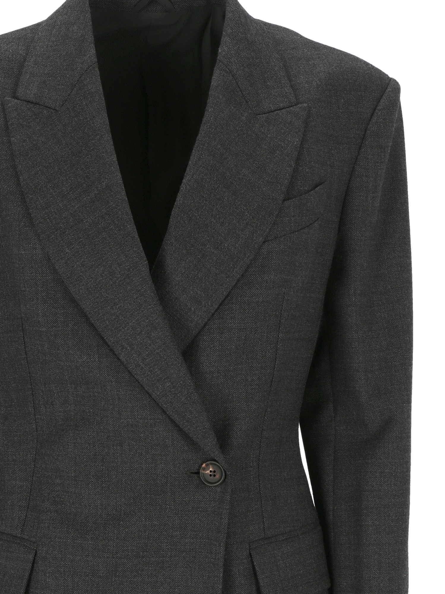 Brunello Cucinelli Button Detailed Long In Black