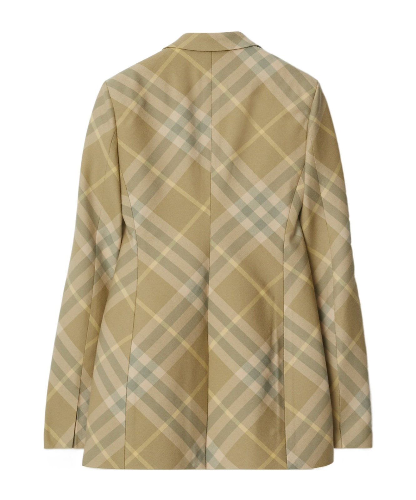 Shop Burberry Checked Tailored Single-breasted Blazer In Brown