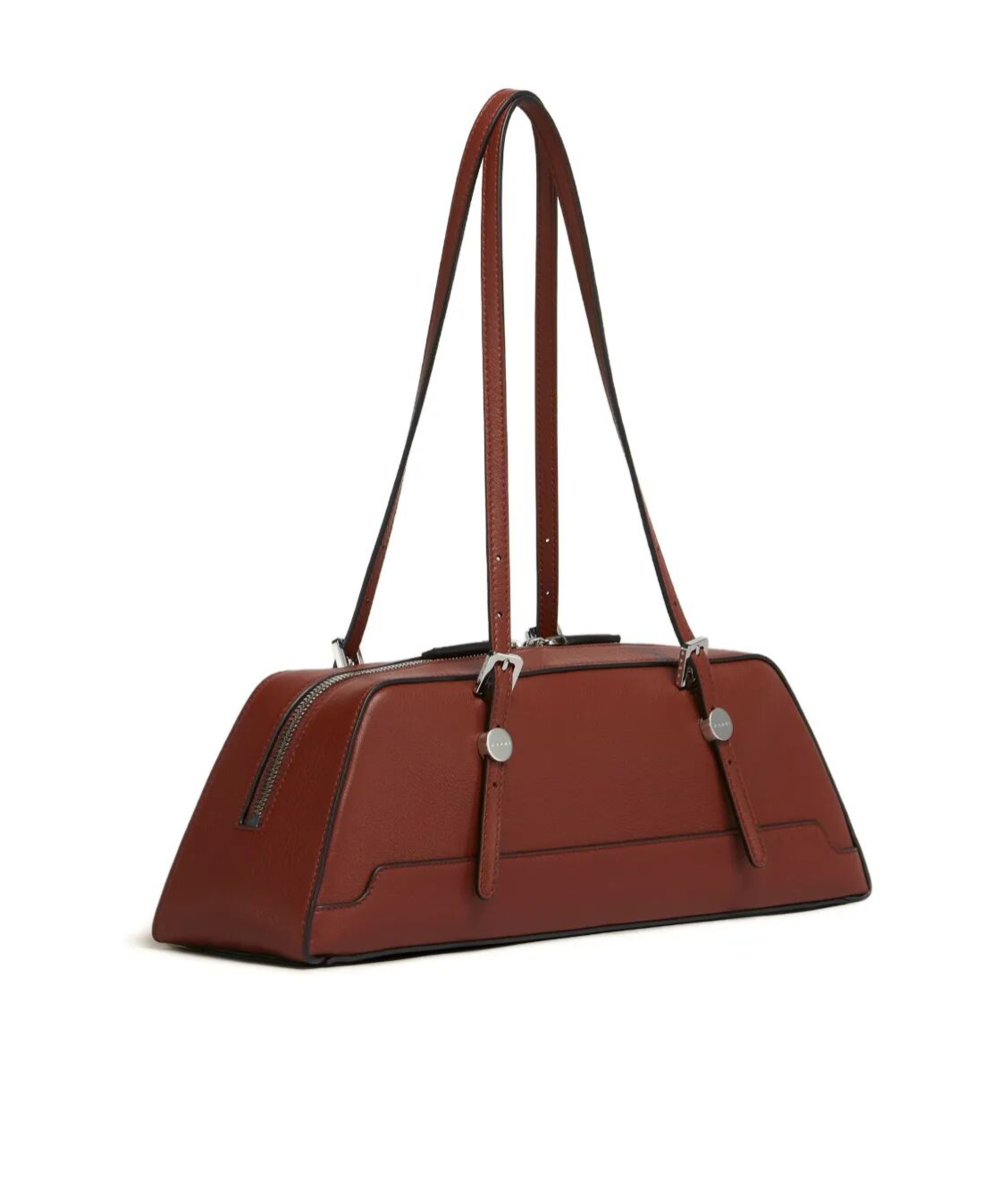 Marni Structured Duffle Bag Long Handles In Brown