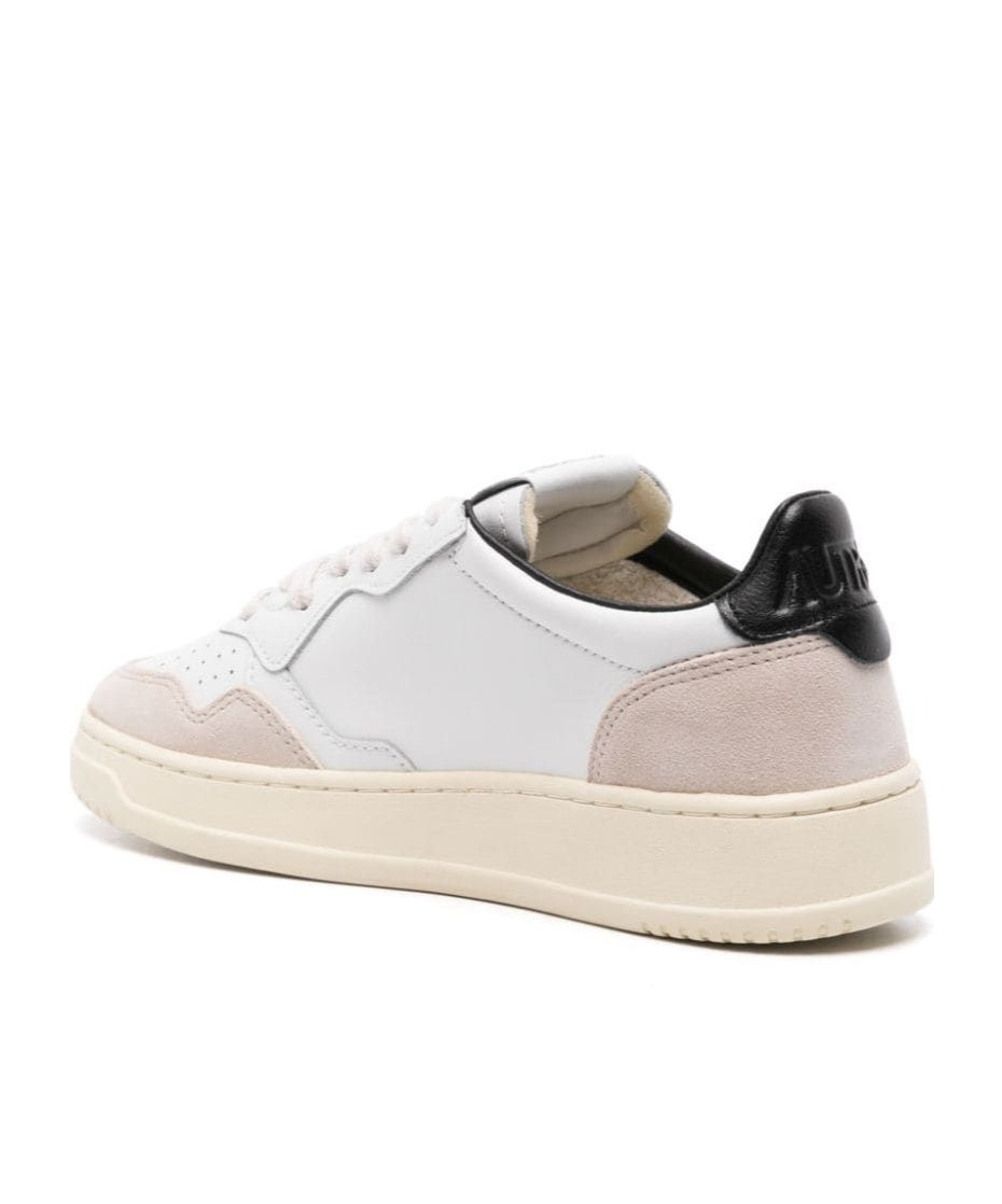 Shop Autry Medalist Leather Sneakers In White