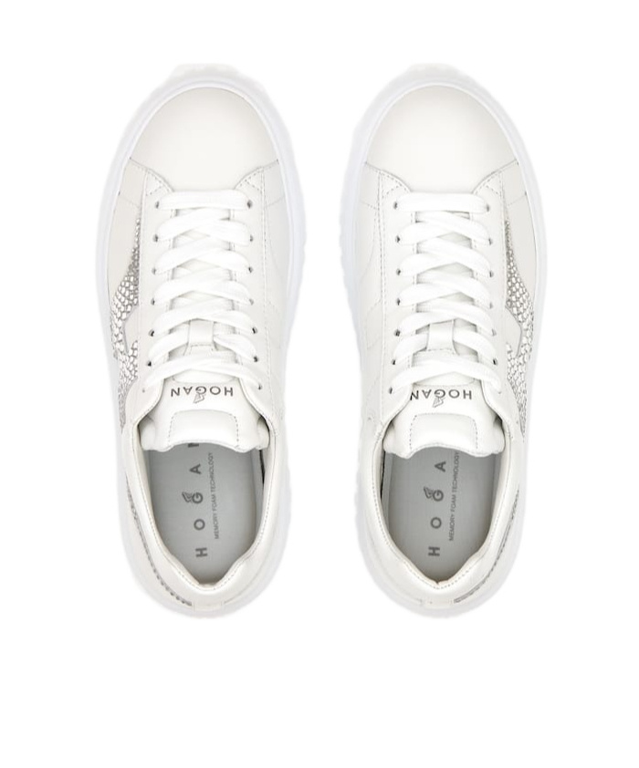 Hogan Laced Sneakers In White