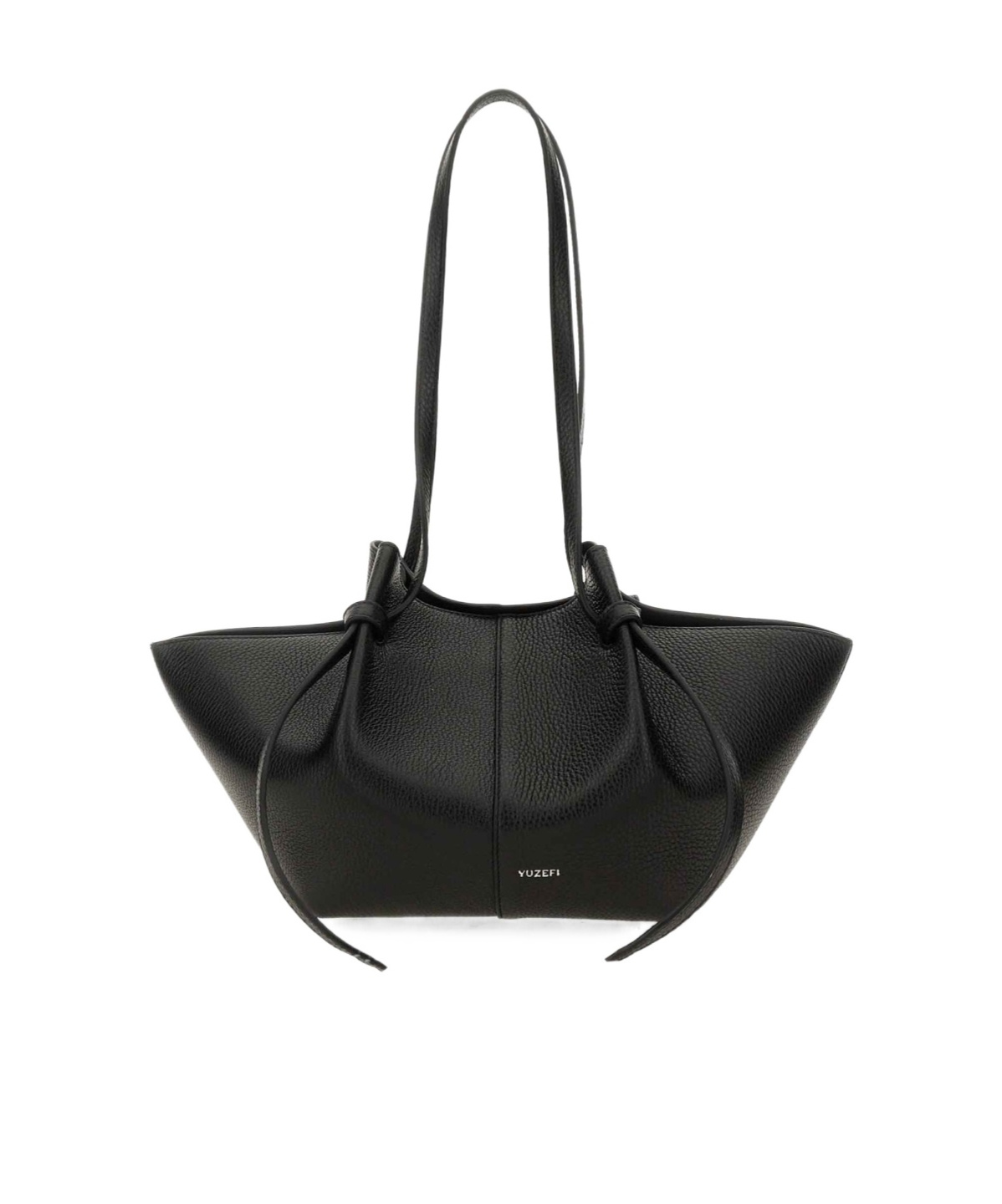 Yuzefi Mochi Leather Tote Bag In Black