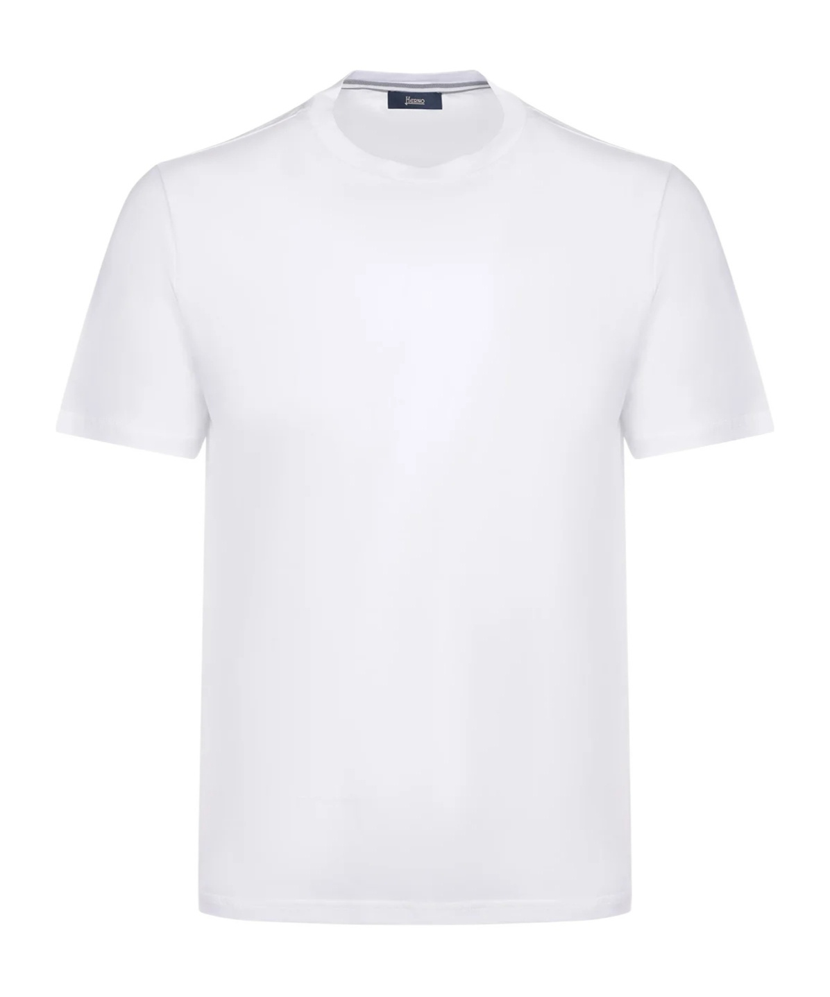 Herno T Shirt Made Of Cotton Crepe. In White