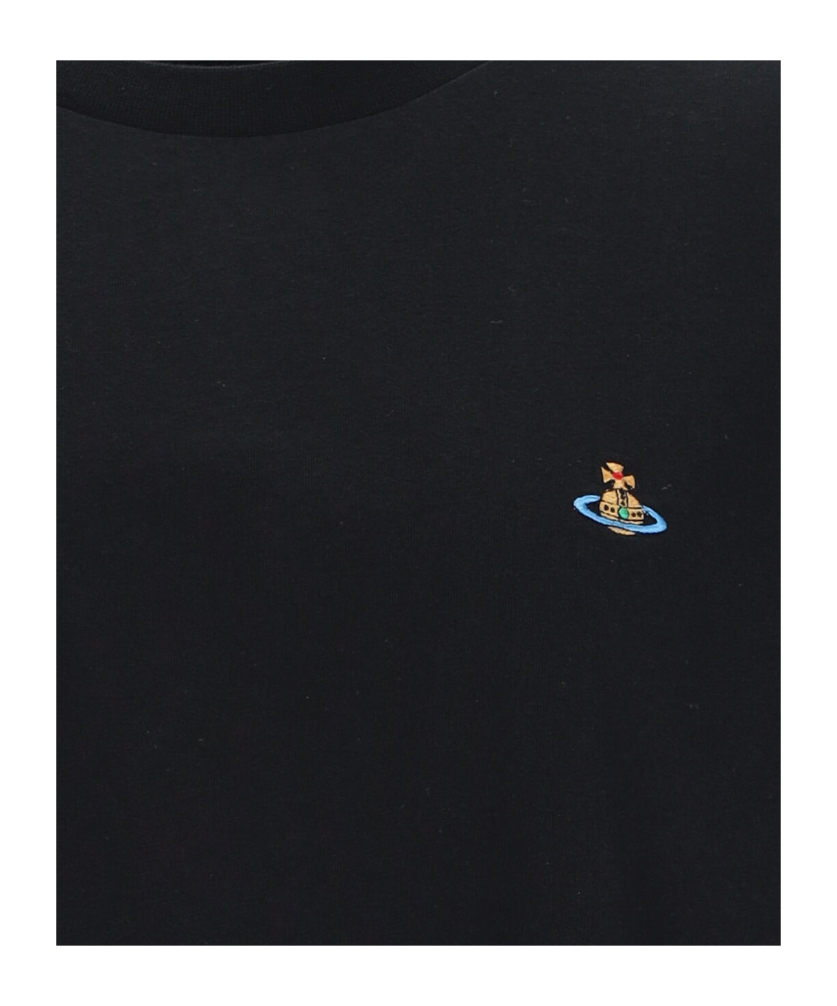 Vivienne Westwood Open-necked Black Shirt In Black